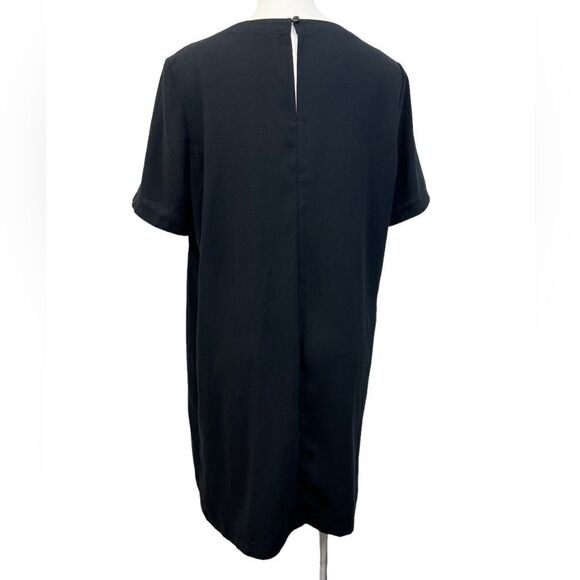 M&S‎ Collection dress sz 12 black short sleeve knee length shift US -8 - Picture 4 of 6